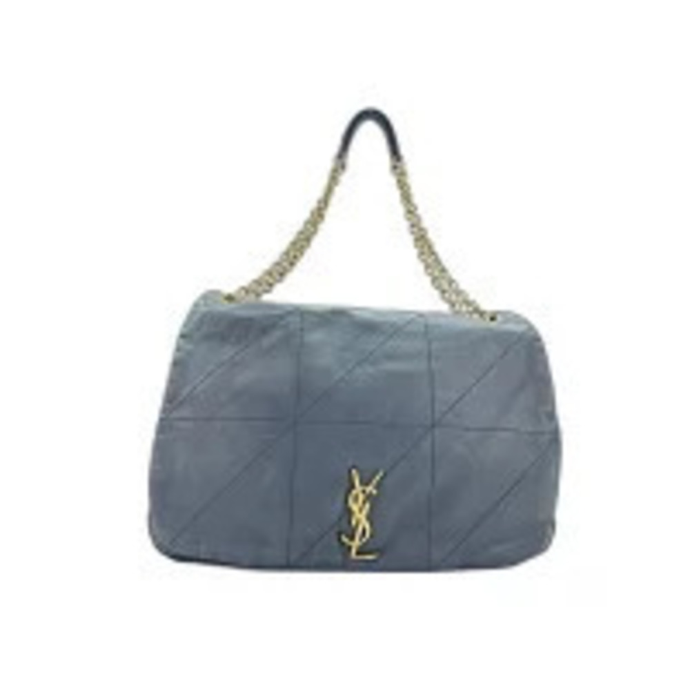 Saint Laurent Yves Jamie Shoulder Bag Leather Black